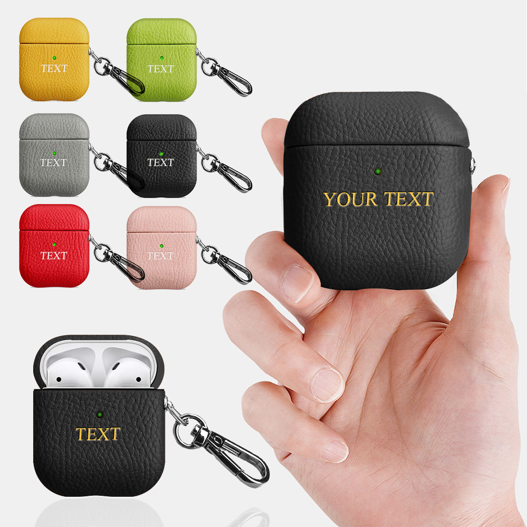 Custom for AirPods 2nd Generation Case Leather Cover