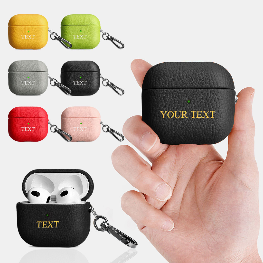 Custom for AirPods 3rd Generation Case Leather Cover