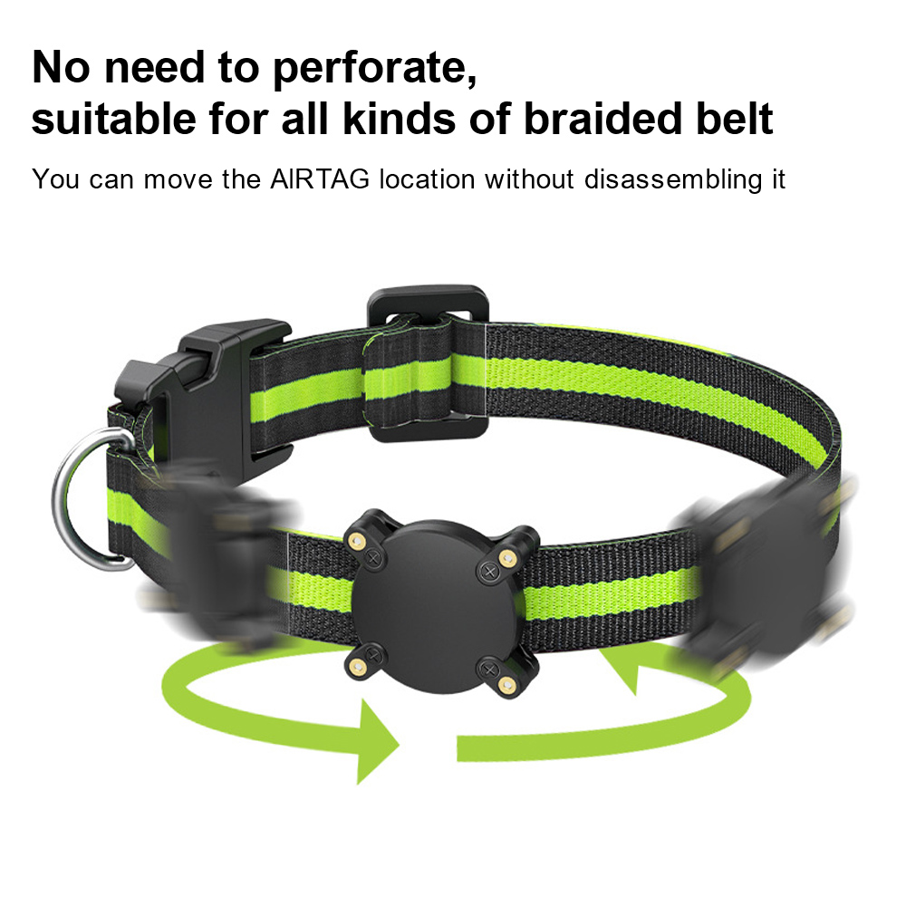 Custom AirTag Dog Collar Holder,100 Waterproof AirTag Mount, Hard PC