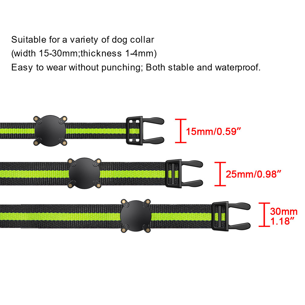Custom AirTag Dog Collar Holder,100 Waterproof AirTag Mount, Hard PC