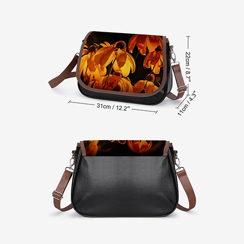 Custom 12 Inch Leather Messenger Bag [YHPI] Custom Gifts Create