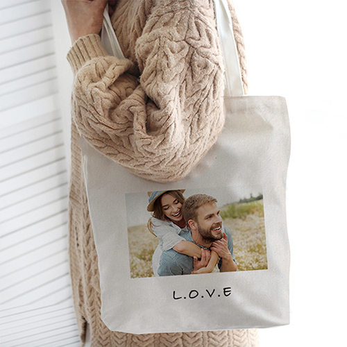 Custom Linen Tote Bags (Inner Zipper Pocket)