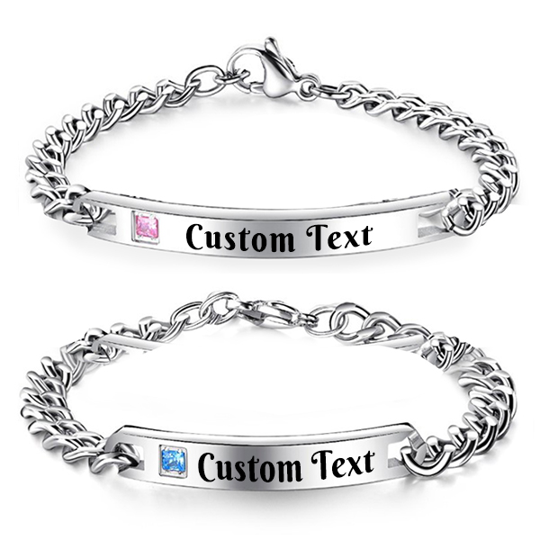 Custom Monogram Couple Bracelet