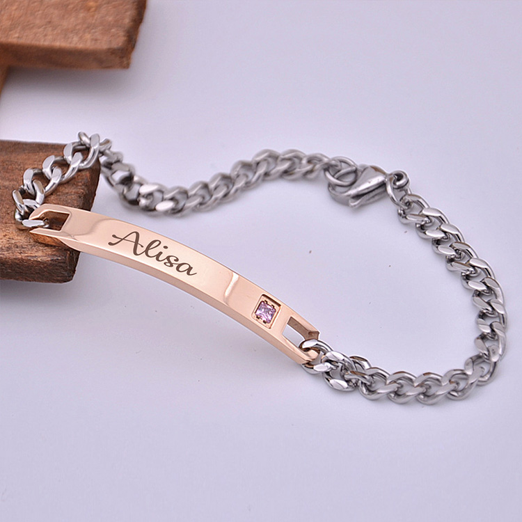 Custom Text Couple Bracelet Custom Gifts Create Your Own Gifts