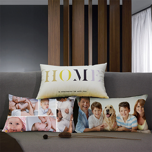 Custom Canvas Rectangular Pillow Cover Custom Gifts Create Your Own