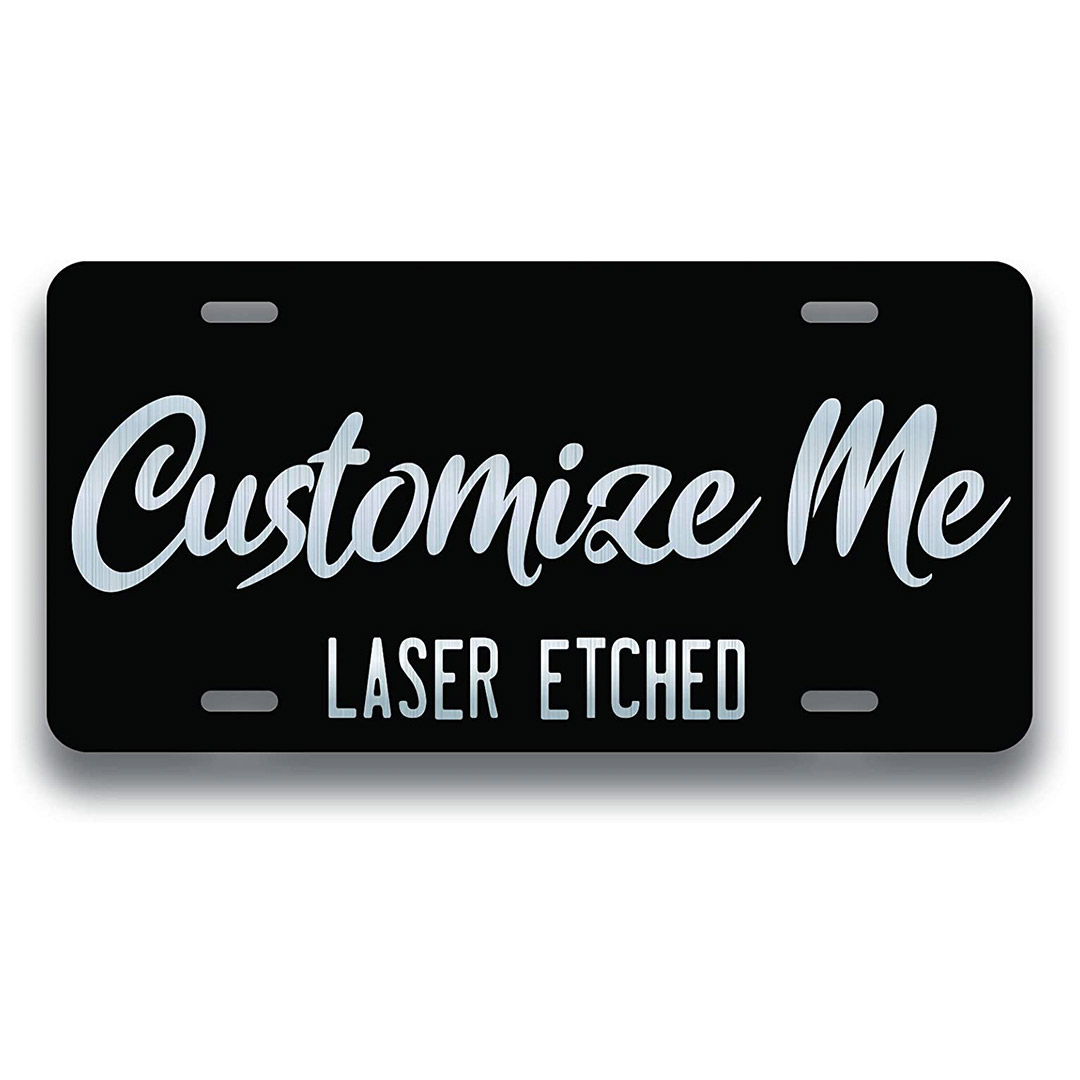 Personalized Front License Plates - Laser Engraved - Custom License Plate for Front Car - Personalized License Plates for Front of Car - Car Tags - 6