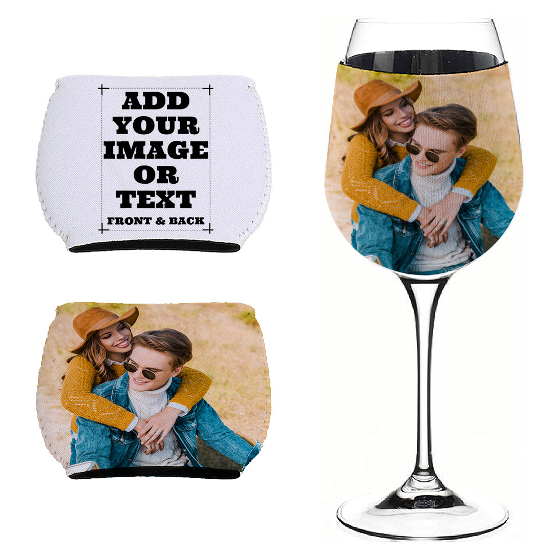 (1-10)PCS Custom Wine Glass Sleeve,Cover for Wine Glass Ornaments