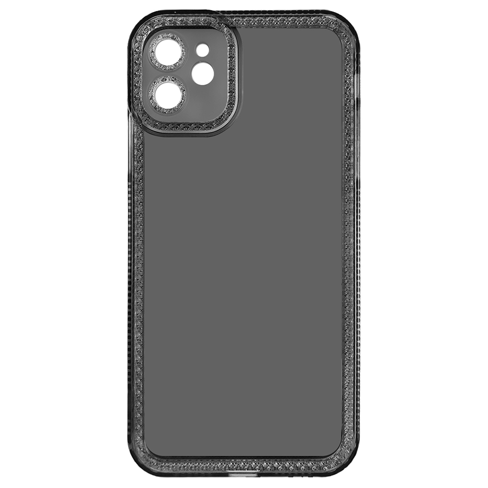 Custom for iPhone 11 Clear Rhinestone Case