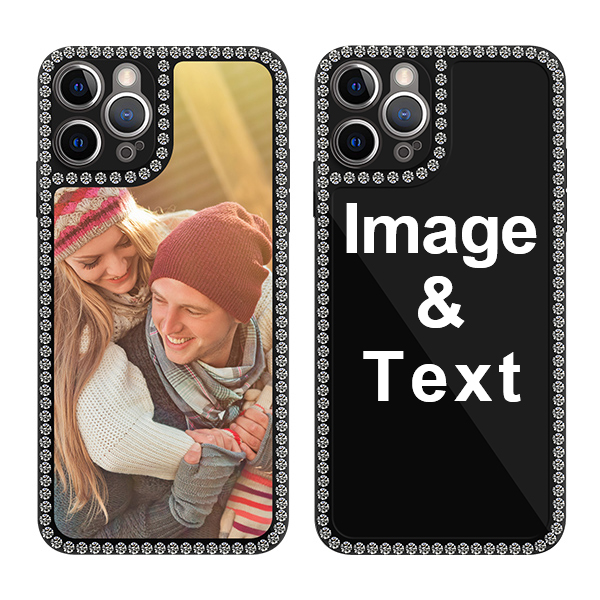 Custom for iPhone 12 Pro Bling Rhinestone Case