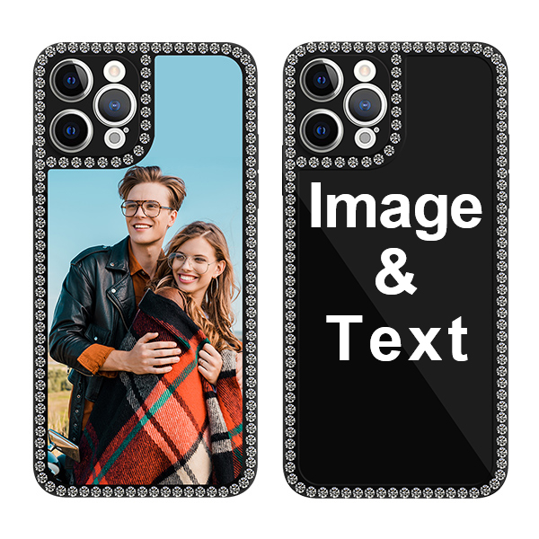 Custom for iPhone 12 Pro Max Bling Rhinestone Case