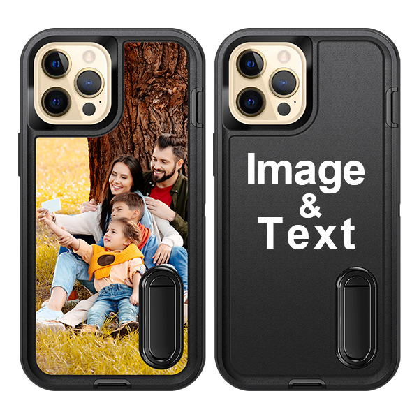 Custom for iPhone 12 Pro Max Bracket Shockproof Case