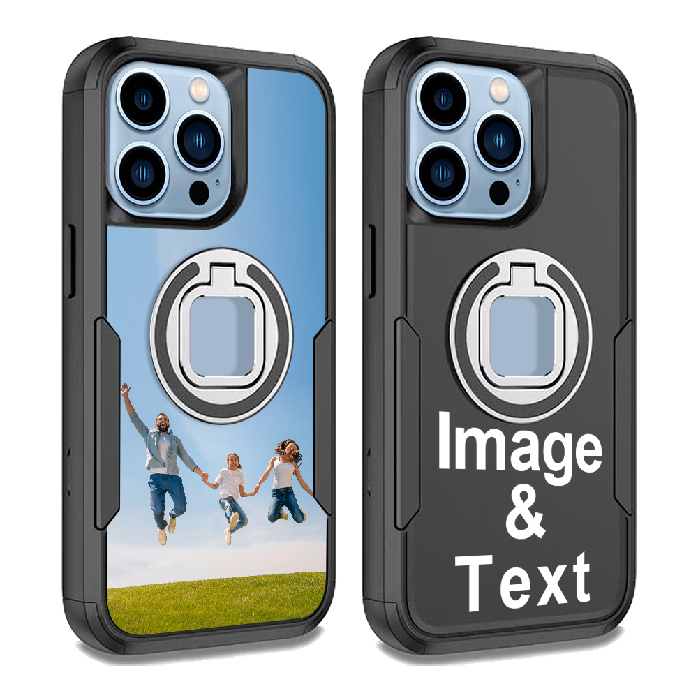 Custom for iPhone 13 Pro Ring Holder Shockproof Case