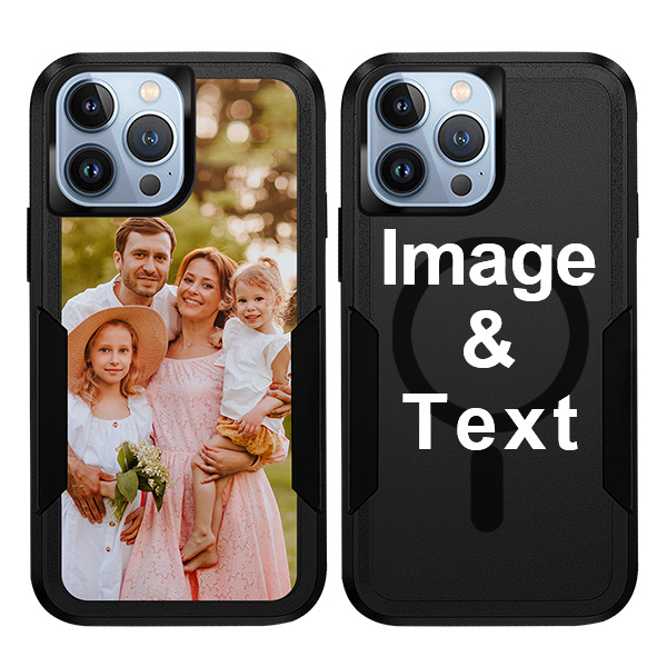Custom for iPhone 13 Pro Max Dual Shock MagSafe Case