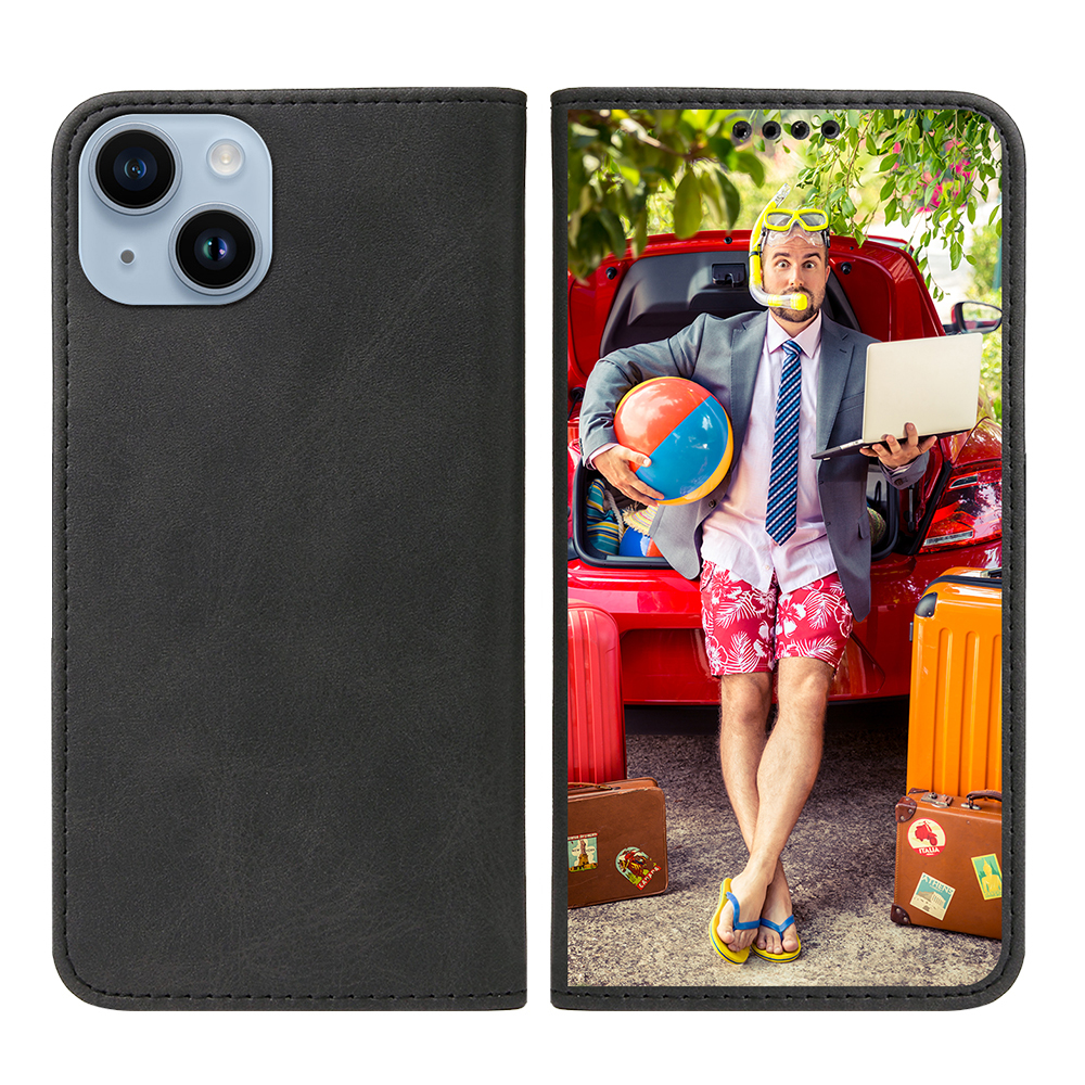 Custom for iPhone 14 Plus Flip Wallet Case