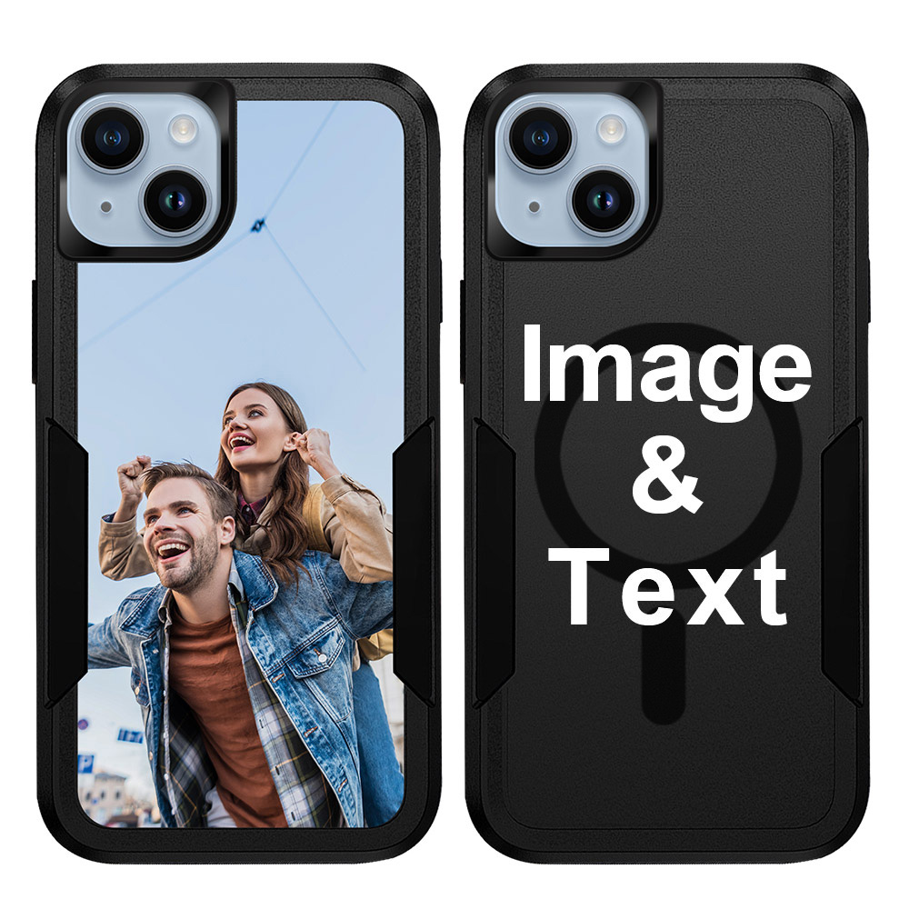 Custom for iPhone 14 Plus Dual Shock MagSafe Case
