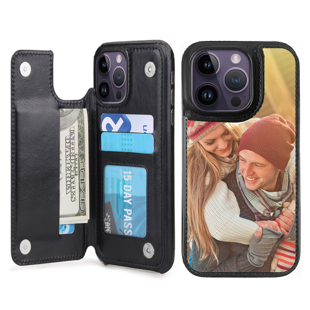 Custom for iPhone 14 Pro Card Holder Wallet Case
