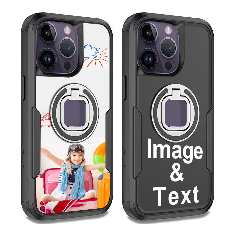 Custom for iPhone 14 Pro Ring Holder Shockproof Case
