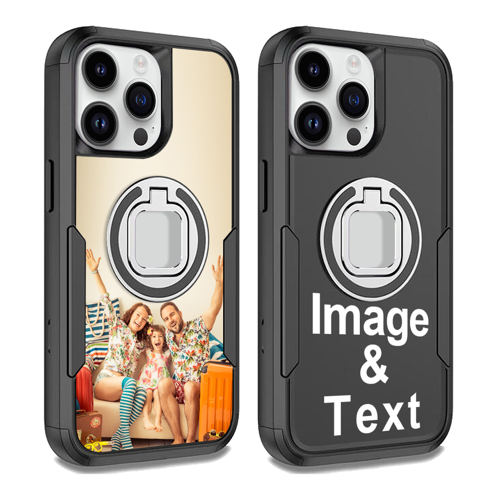 Custom for iPhone 14 Pro Max Ring Holder Shockproof Case