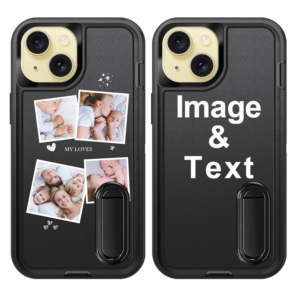 Custom for iPhone 15 Bracket Shockproof Case