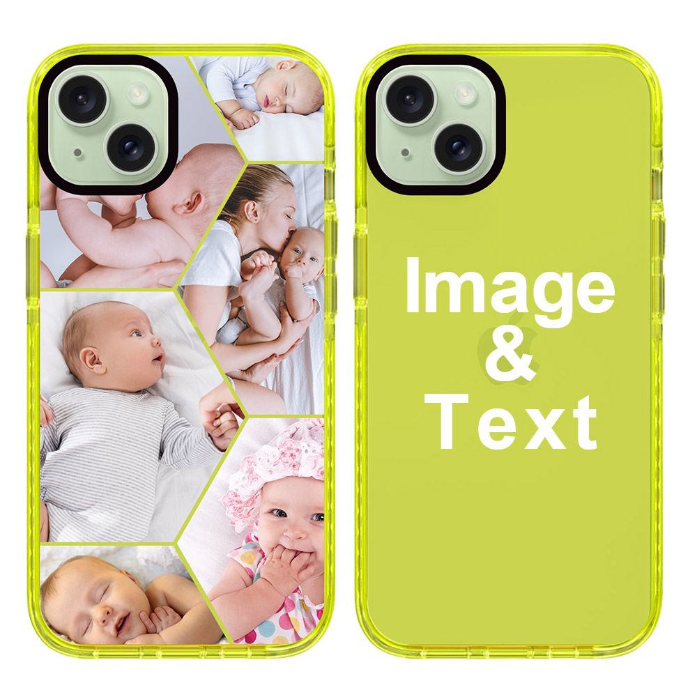 Custom for iPhone 15 Plus Colorful Impact Case