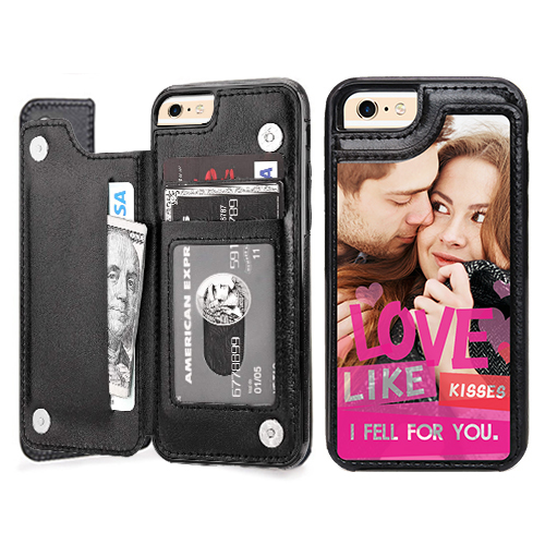 Custom for iPhone 6 Plus Card Holder Wallet Case