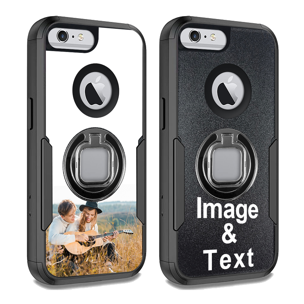 Custom for iPhone 6 Plus Ring Holder Shockproof Case