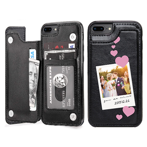 Custom for iPhone 7 Plus Card Holder Wallet Case