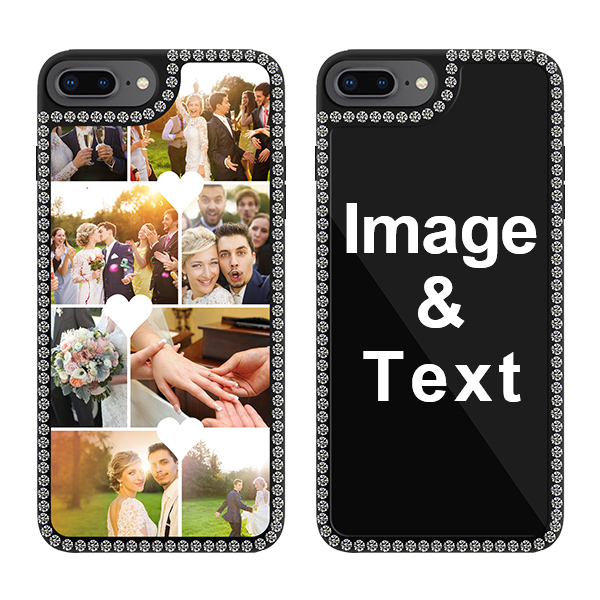 Custom for iPhone 7 Plus Bling Rhinestone Case