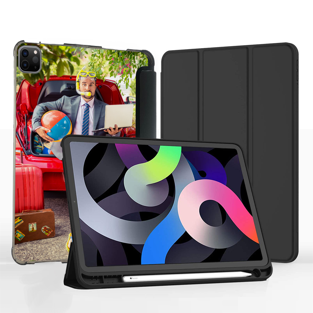 Custom Silicone Case with Pencil Holder for iPad Pro 11-inch (4th/3rd Gen 2022/2021)
