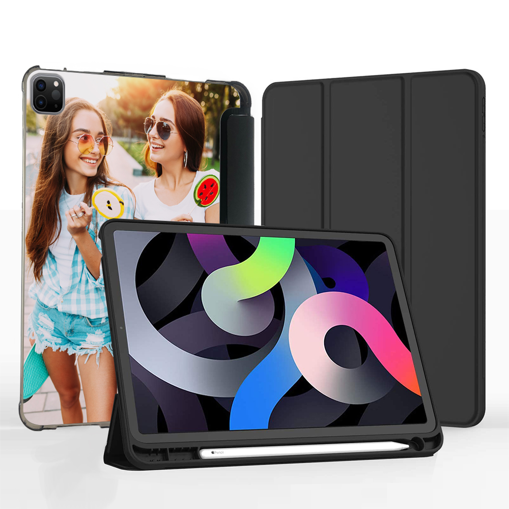 Custom Silicone Case with Pencil Holder for iPad Pro 12.9-inch (6th/5th/4th Gen 2022/2021/2020)