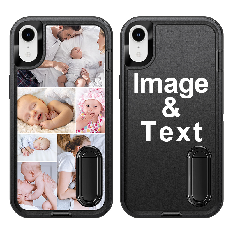 Custom for iPhone XR Bracket Shockproof Case
