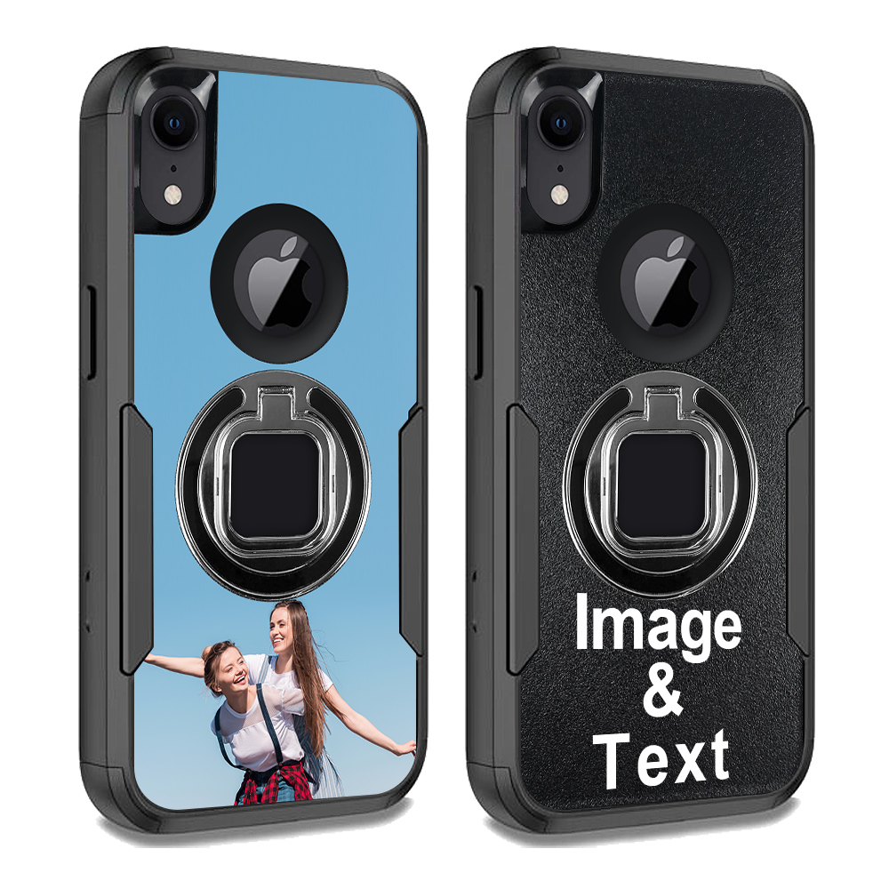 Custom for iPhone XR Ring Holder Shockproof Case