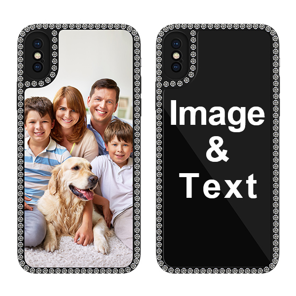 Custom for iPhone XS Bling Rhinestone Case