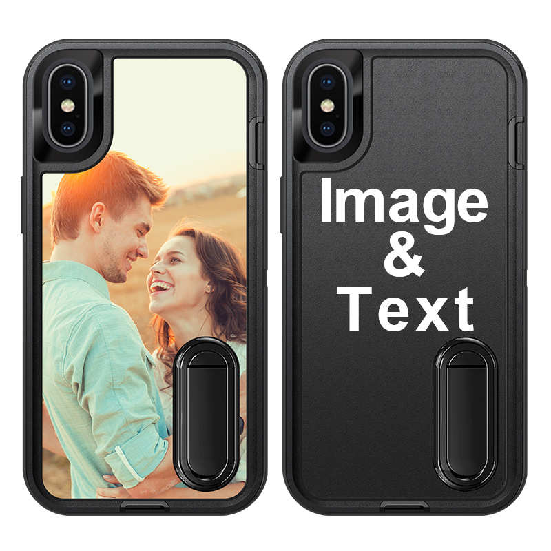 Custom for iPhone XS Bracket Shockproof Case