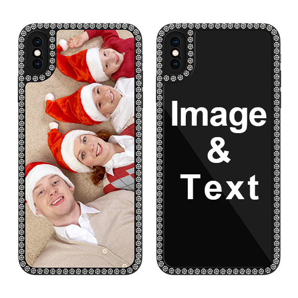 Custom for iPhone XS Max Bling Rhinestone Case