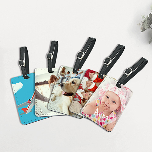 Custom Leather Luggage Tag