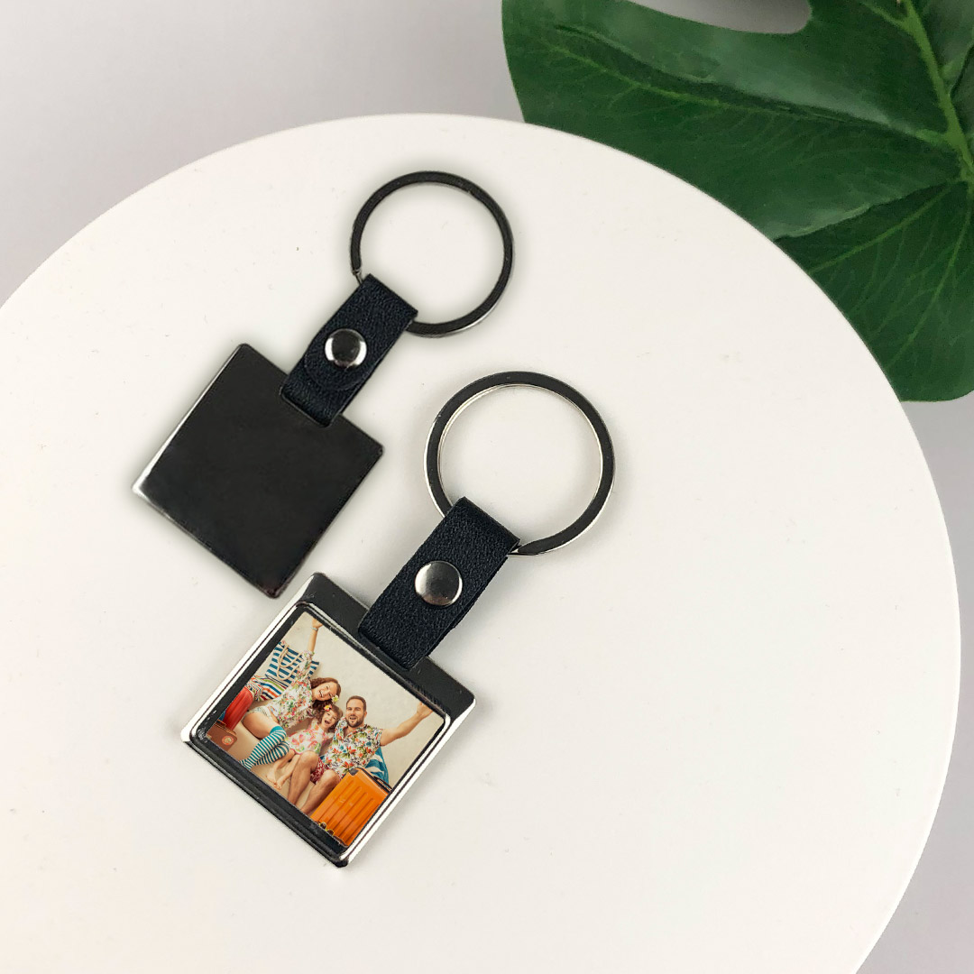 Custom Keychain With Picture Alloy Color Printing Personalized Photo Keychain