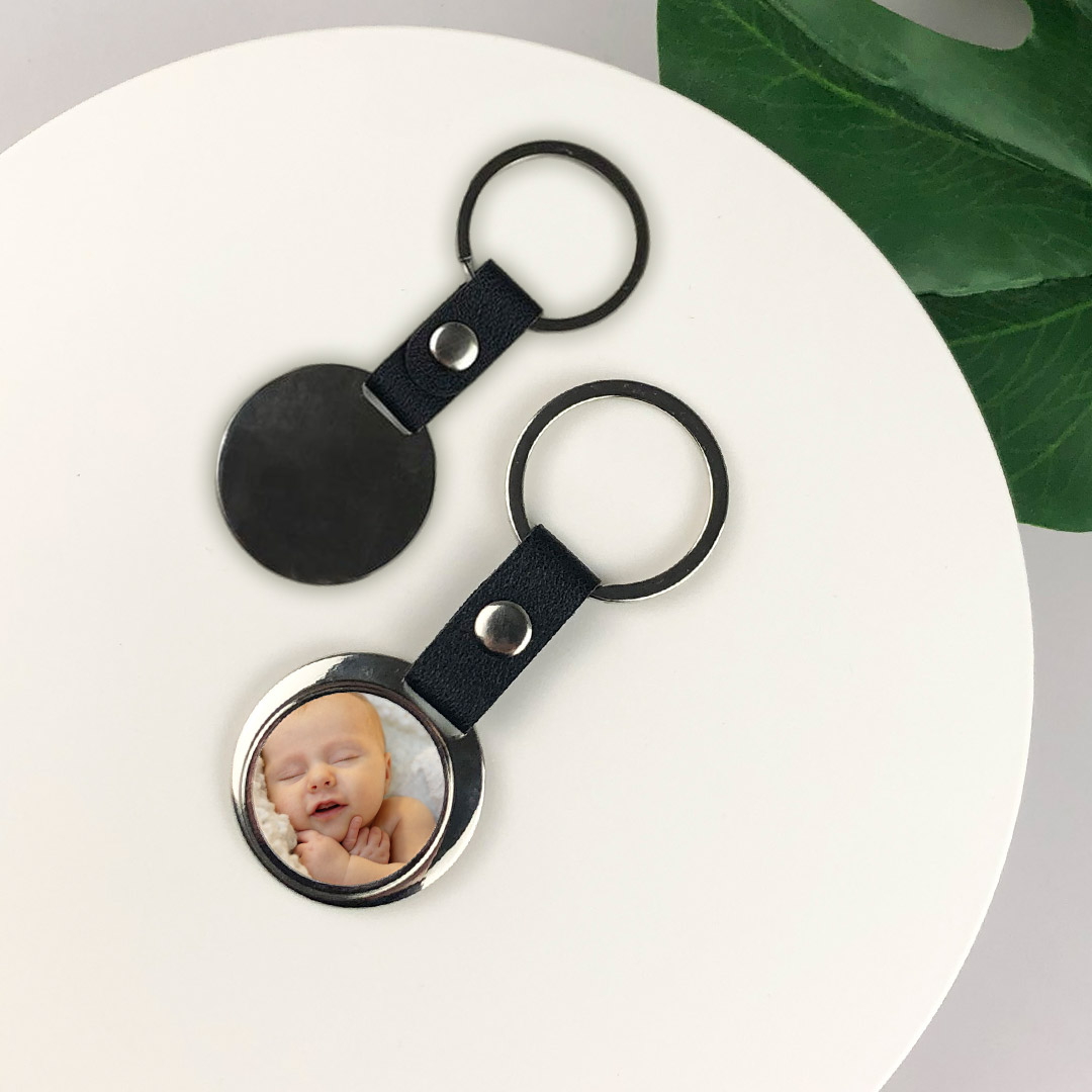 Custom Keychain With Picture Alloy Color Printing Personalized Photo Keychain