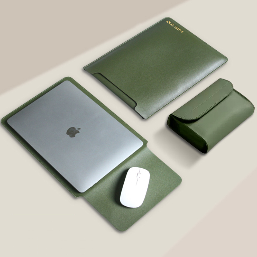 Custom Slim Protective Laptop Sleeve 11-16 Inch Compatible with MacBook Pro & MacBook Air, PU Leather Bag Waterproof Cover Notebook Computer Case for Mac