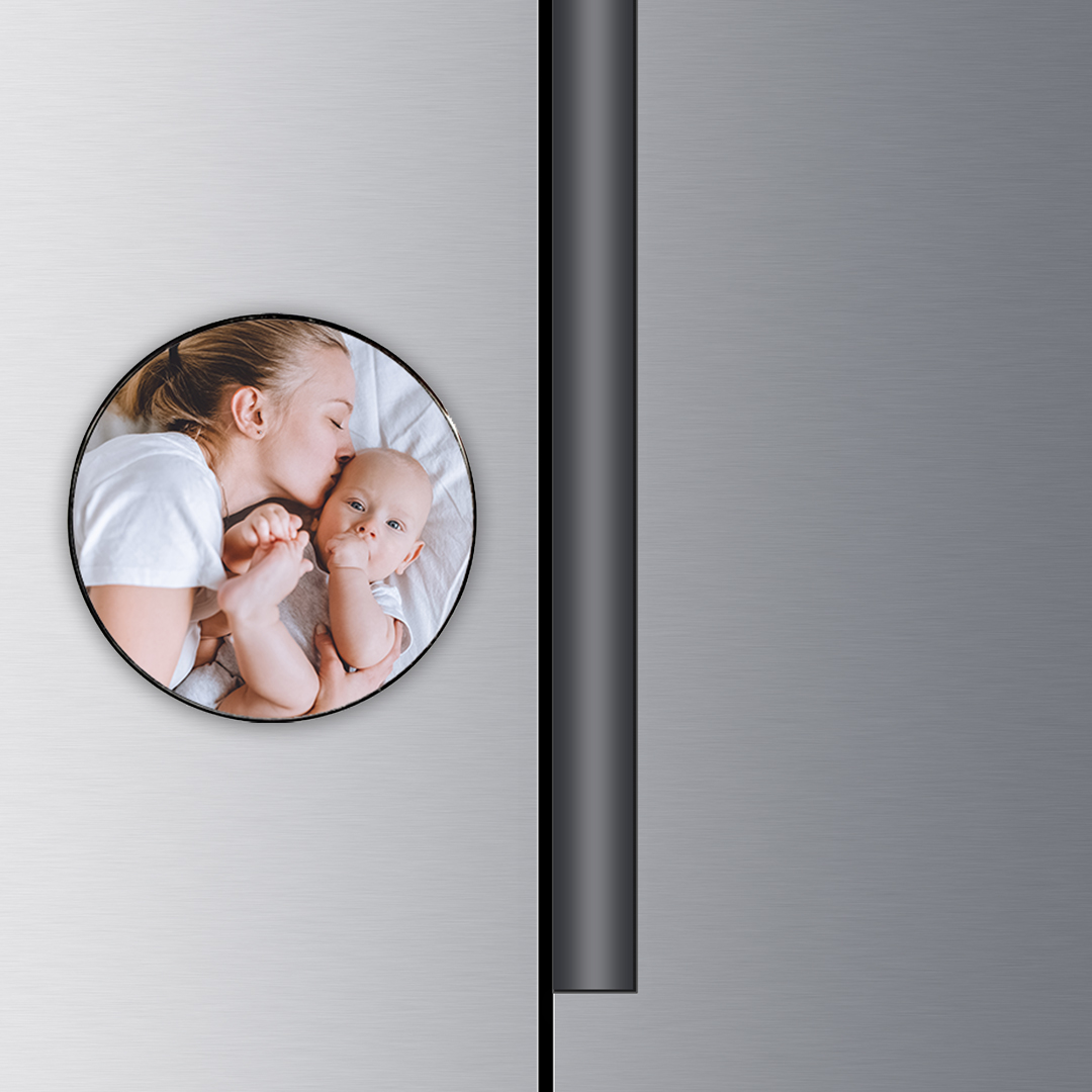 Custom Photo Round Metal Magnets