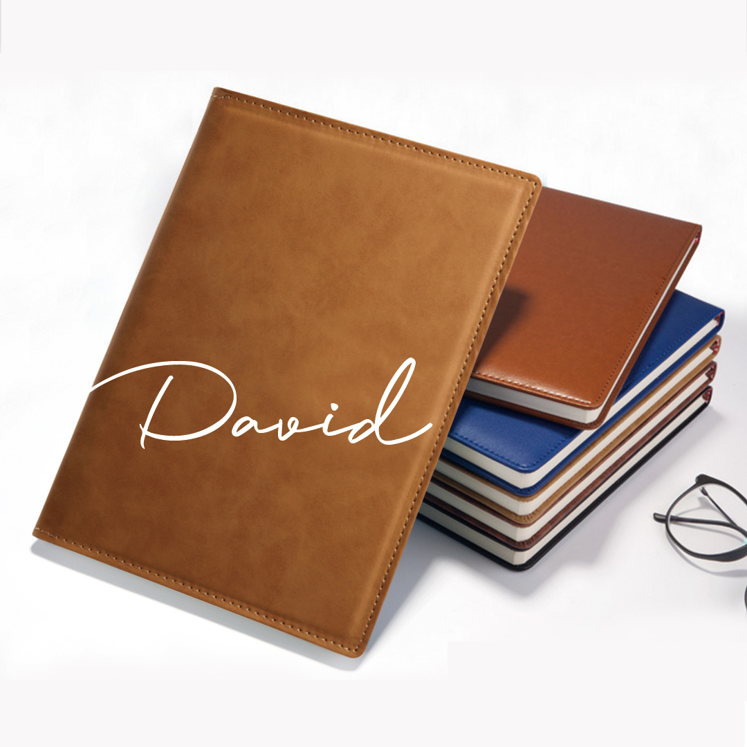 Custom Leather Signature Notebook