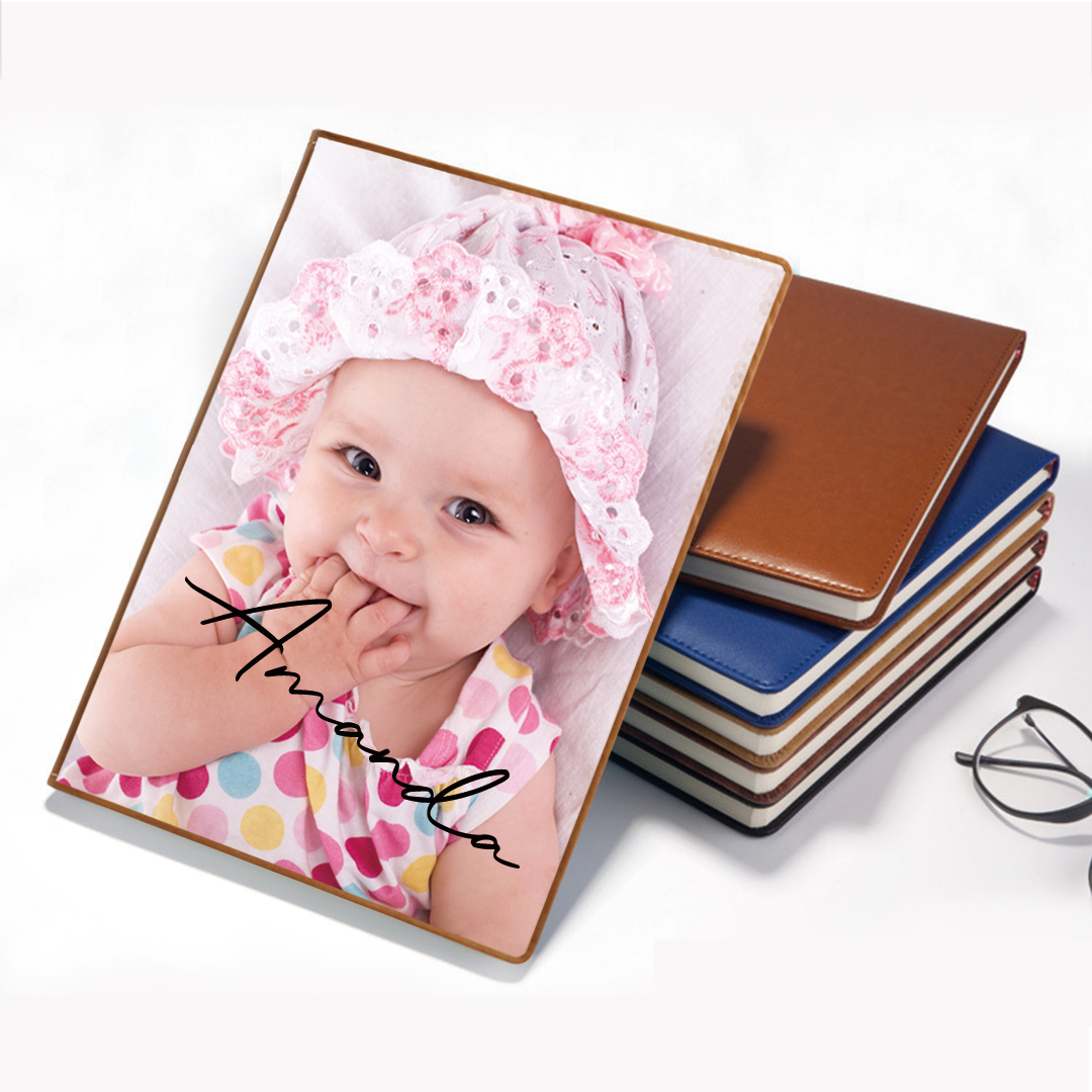 Custom Leather Photo Notebook