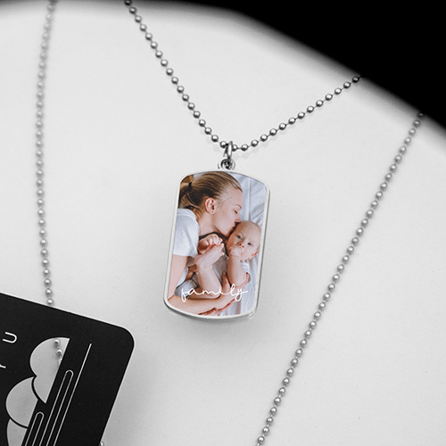 Personalised Stainless Steel Photo Necklace