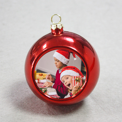 Custom Photo Christmas Ball Ornaments Custom Gifts Create Your Own