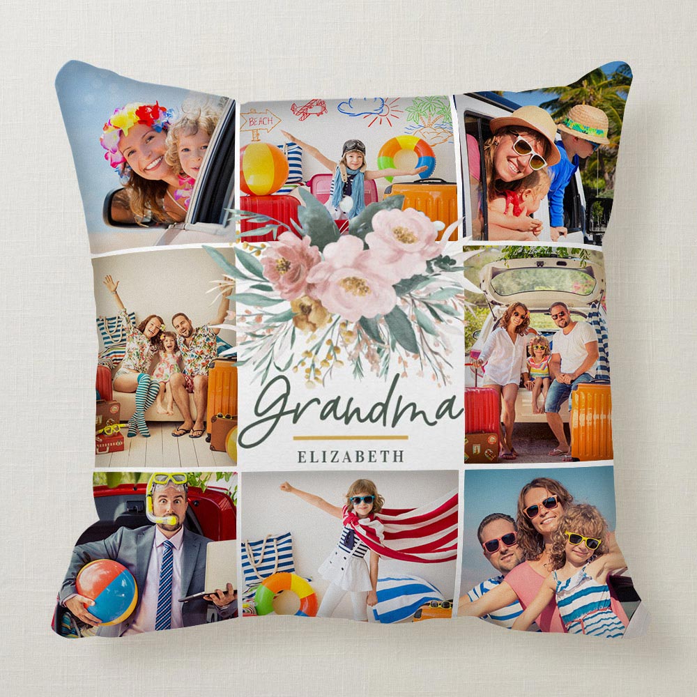 Custom Pillow,Photo Pillowcase - Optional Pillow Insert, Design Throw Pillow with Photo Text, Custom Pet Pillow