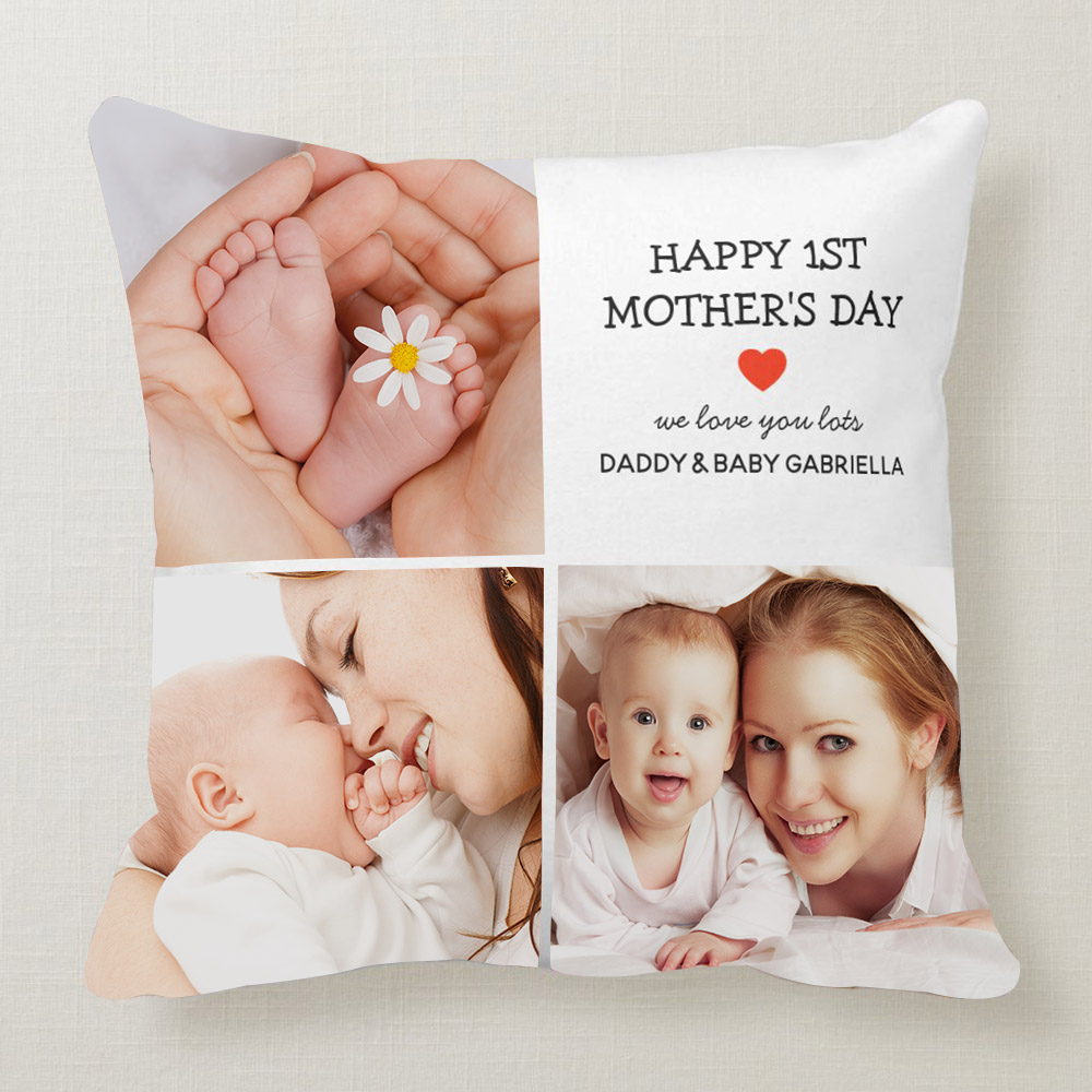 Custom Pillow,Photo Pillowcase - Optional Pillow Insert, Design Throw Pillow with Photo Text, Custom Pet Pillow