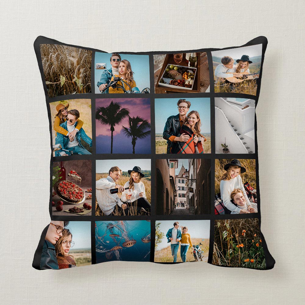 Custom Pillow,Photo Pillowcase - Optional Pillow Insert, Design Throw Pillow with Photo Text, Custom Pet Pillow