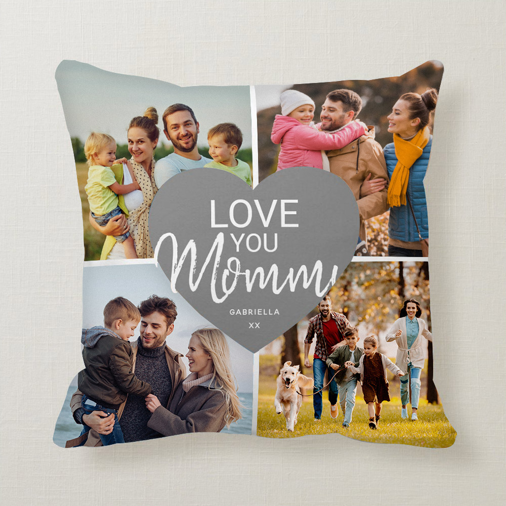 Custom Pillow,Photo Pillowcase - Optional Pillow Insert, Design Throw Pillow with Photo Text, Custom Pet Pillow
