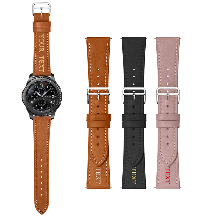 Custom Leather Watch Band for Galaxy Watch4 Classic