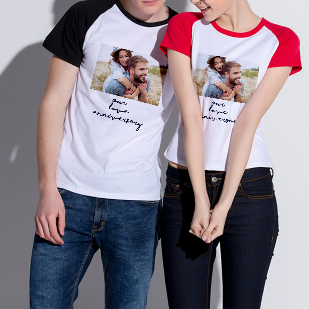 Custom Adult Raglan Short Sleeve T-Shirt